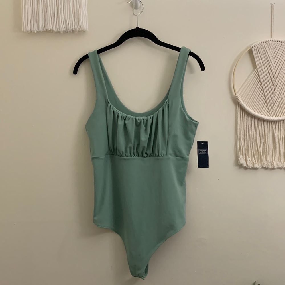 Green Abercrombie Bodysuit